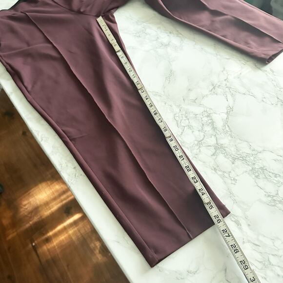 Athleta Venice Pintuck Pull On Pants Antique Burgundy Women’s Size XL - Picture 13 of 13